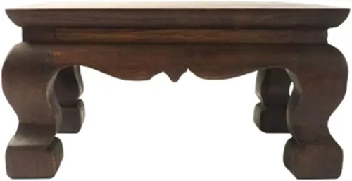 Vista 8 de Soporte de estatua de Buda para mesa de adoración, pedestal tailandés hecho a mano, soporte para tallar madera de teca, decoración del hogar, 10