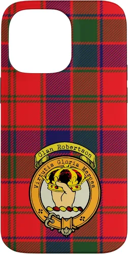 Vista 21 de Robertson Clan Scottish Crest and Tartan Case for iPhone 16