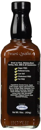Vista 4 de Lynchburg Tennessee Whisky dulce y suave sin azúcar gourmet Deli & Grillin' Sauce 16oz