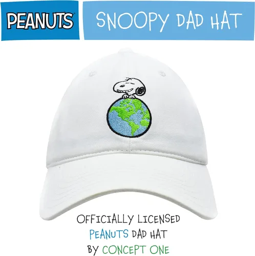 Vista 2 de Peanuts Snoopy Dad Hat, Adult Baseball Cap with Curved Brim