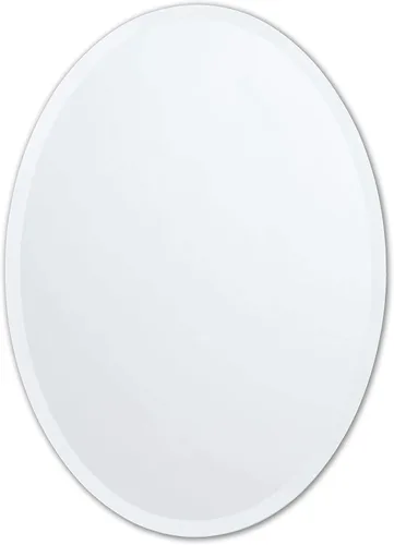 Vista 15 de Better Bevel - Espejo redondo sin marco, espejo circular de pared de baño de 24 pulgadas de diámetro con borde biselado