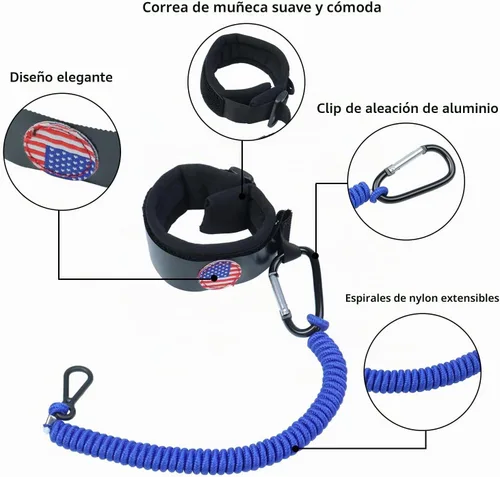 Vista 4 de Boat Kill Switch Lanyards with Wrist Strap Fit for Mercruiser