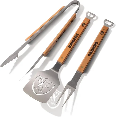 Vista 16 de YouTheFan NFL Classic - Juego de 3 parrillas para barbacoa