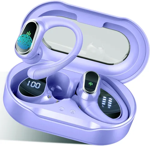 Vista 16 de Auriculares inalámbricos, Bluetooth 5.4 2026 deportivos, auriculares Bluetooth con micrófono ENC con cancelación de ruido, auriculares inalámbricos