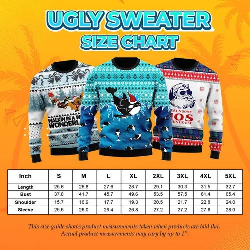 Vista 4 de Sudadera unisex fea de Navidad, diseño de Feliz Navidad, suéter para fiesta de Navidad