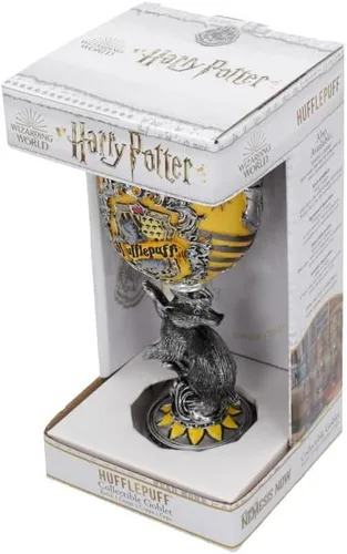 Vista 7 de Nemesis Now Harry Potter Hufflepuff Hogwarts House - Copa coleccionable, 1 unidad (paquete de 1), plata amarilla, 6.8 fl oz