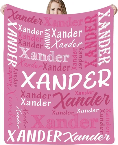 Vista 17 de Manta de franela personalizada con nombre para bebés y niños, manta de regalo personalizada ultrasuave para tu familia, amigo, colega, regalos