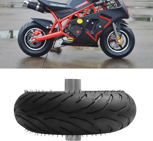 Vista 2 de Neumáticos para Mini Bike, 110/50-6.5 Neumático de Goma para Pocket Bike, Llantas y Neumático Trasero para Mini Bike con Cámara de Aire