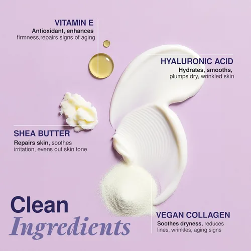 Vista 5 de Suero facial de colágeno y vitamina E, probado por dermatólogos, antienvejecimiento, cuidado de la piel coreano, hidrata, reafirma y suaviza