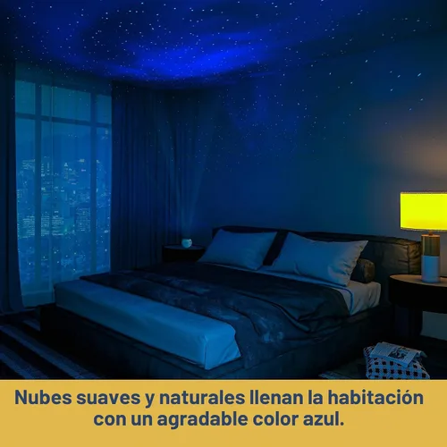 Vista 3 de KINDERLITE Proyector de galaxia, proyector de estrellas, luz LED animada de galaxia DreamLite, proyector de luz nocturna con control táctil