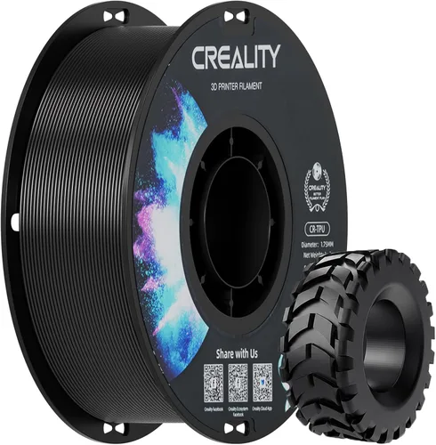 Vista 17 de Creality Filamento de poliuretano termoplástico de 1.75 pulgadas, 4.4 lbs, filamento de impresión 3D 95A, alta dureza y resistencia