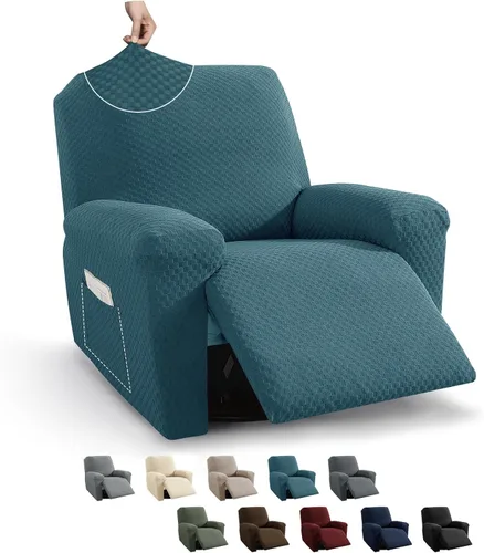 Vista 43 de MAXIJIN funda para sofá de 4 piezas, para sofás de 3 plazas, muy elástica, no se desliza, para perros, para mascotas, protector elástico de muebles