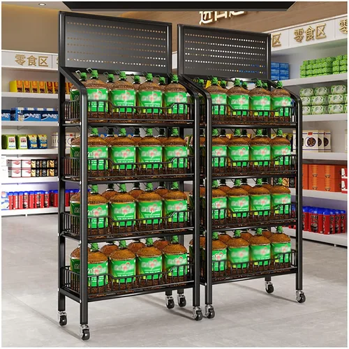 Vista 6 de Estante comercial para supermercado, soporte de exhibición de aperitivos al por menor, tienda de conveniencia/farmacia, soporte de exhibición