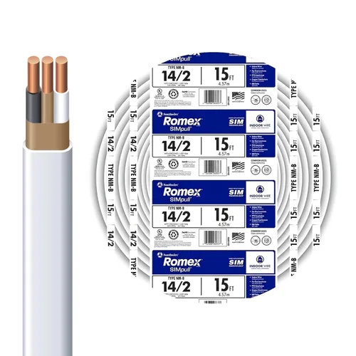 Vista 14 de Southwire Company #28827455 250' 14/2 W/G NM Cable