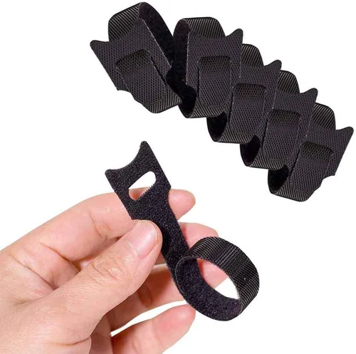 Vista 5 de BALABALA 200 piezas de bridas ajustables reutilizables para cables de 10+15+20+25 cm, organizador de cables, envoltura de cable multicolor