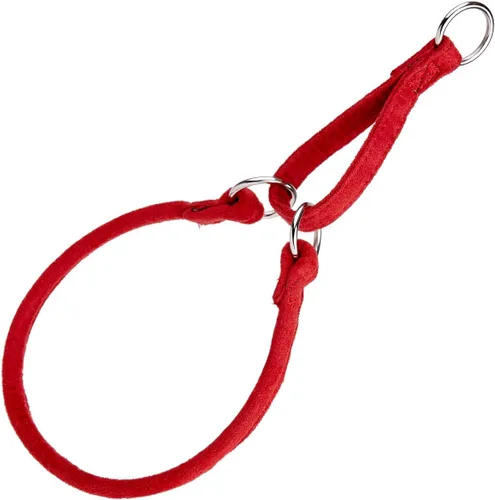 Vista 8 de Comfort - Collar martingala redondo de microfibra para perros (ancho 1/2 pulgadas de largo, 24 pulgadas), color negro