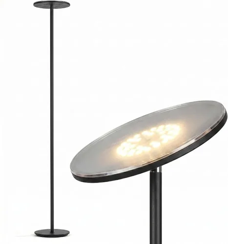 Vista 14 de Brightech - Sky 30 Flux Edition - Lámpara de pie LED Torchiere - LED superbrillante de 30 vatios - Ajuste de la temperatura de color a 3 niveles