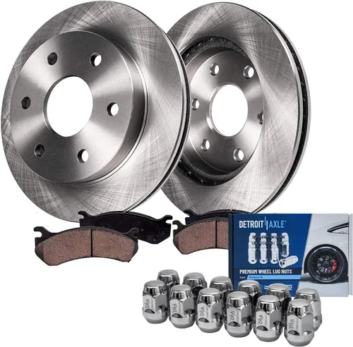 Vista 15 de Detroit Axle - Rotores de freno para Jeep Compass 2015-2022 Renegade 2016-2022 Fiat 500X 2016-2022, 2018, 2019, 2020, 2021. Reemplazo de rotores