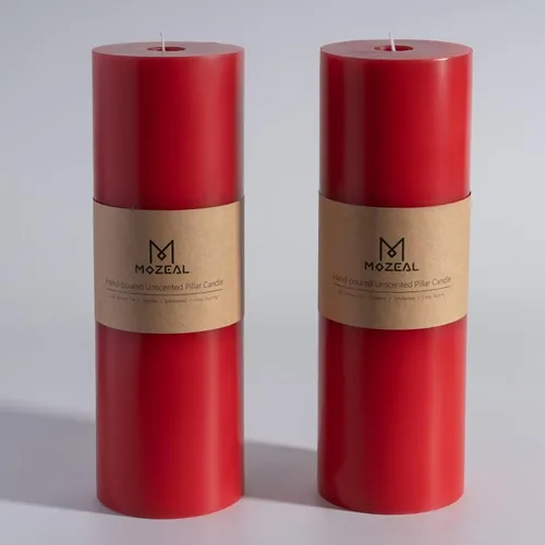 Vista 41 de MOZEAL Juego de 3 velas sin perfume vertidas a mano de 3 x 6 pulgadas, velas tipo pilar sin goteo, combustión de larga duración, aproximadamente 120