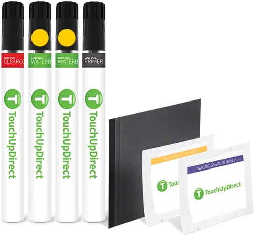 Vista 270 de TouchUpDirect RBG Azul Ártico Metálico Compatible con Pintura de Retoque Exact Match para Nissan, Kit Esencial en Aerosol