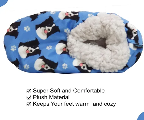 Vista 3 de Chihuahua - Pantuflas súper suaves para mujer talla única pantuflas acogedoras de casa parte inferior antideslizante perfectas para regalos