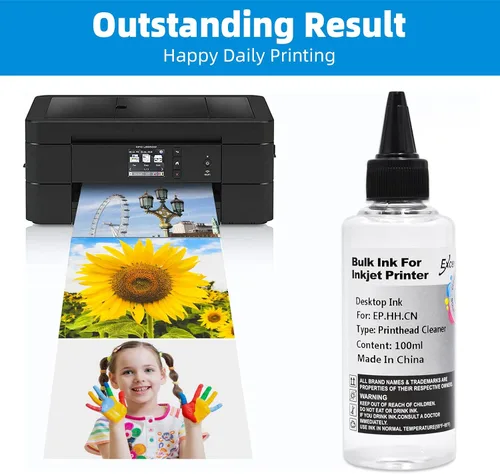 Vista 8 de Kit de limpieza de cabezal de impresión compatible con Brother Epson HP Canon Boquilla de inyección de tinta EcoTank Officejet Deskjet Pixma