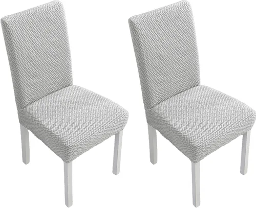 Vista 30 de Fundas elásticas para sillas de comedor, fundas de asiento para sillas de comedor, juego de 4/6 fundas para sillas de cocina para el hogar, hotel