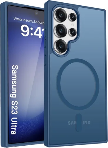 Vista 45 de Funda para teléfono Google Pixel 9 Pro XL, Compatible con Magnético, Protección contra Caídas de Grado Militar Translúcida Mate Resistente a Golpes