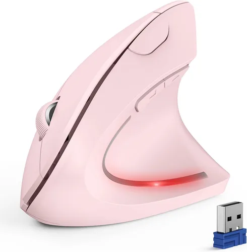 Vista 14 de TECKNET Ratón Ergonómico, Ratón Vertical Inalámbrico Bluetooth, Seguimiento Óptico 4800 DPI, 6 DPI Ajustables, Clics Silenciosos, 2.4GHz