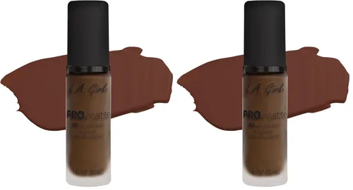 Vista 16 de L.A. Girl PRO.Matte Foundation, Sand GLM678 (Paquete de 2)