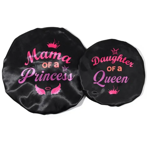 Vista 9 de Juego de capó para bebé, gorro para dormir, gorro para el pelo del bebé, para mujeres, niñas, niños, rizado, reversible, ajustable, color rosa Corona