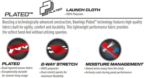 Vista 3 de Rawlings Launch Series Baseball Pants Full Length & Jogger Fit Options Solid Colors Youth Sizes