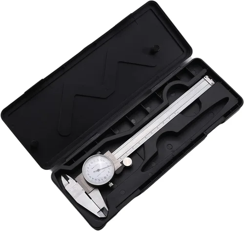 Vista 9 de Utoolmart Vernier Pinza 5.906 in X 0.001 in Acero al carbono endurecido herramienta de medición de pinza cromada para mediciones de precisión