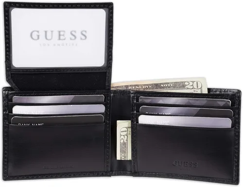 Vista 4 de Cartera Guess de piel para hombre