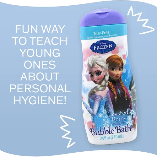 Vista 2 de Baño de burbujas Frozen de Disney, 24 onzas (24.0 fl oz)