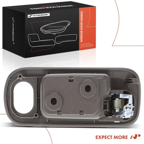 Vista 8 de A-Premium Manija de puerta interior delantera izquierda del lado del conductor con orificio de bloqueo compatible con Honda Civic 2001 2002 2003