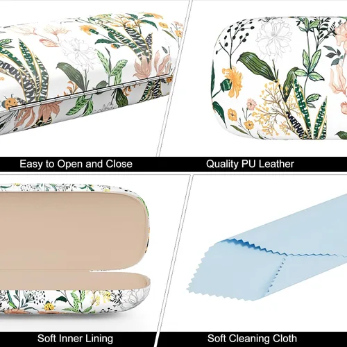 Vista 4 de Estuche para lentes, funda protectora rígida para gafas, unisex, para mujeres y hombres
