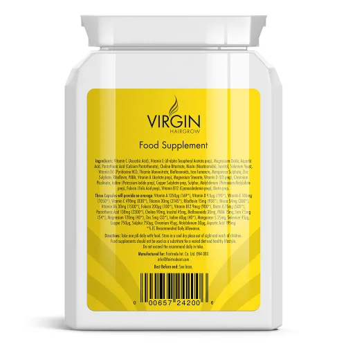 Vista 3 de Virgin La píldora de tratamiento de la calvicie y la pérdida de cabello número 1 de Hairgrow UK! por Fairtrade Int Co Ltd
