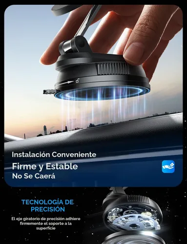 Vista 9 de XO Simple is Beauty - Soporte de teléfono para automóvil MagSafe, ultra magnético y fuerte succión ajustable de 360°, soporte de teléfono celular