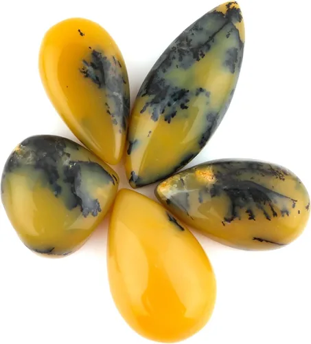 Vista 24 de 5pcs, Bulk Natural Gemstone Cabochon, Polished Flatback Stone, Wholesale Loose Cabs Supply, DIY Jewelry Making, Chakra Healing Crystal, Birthstone