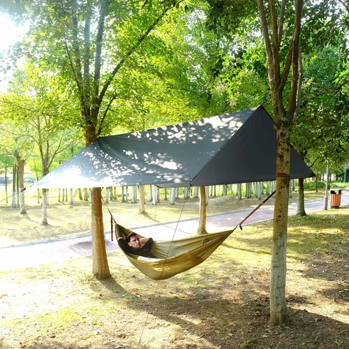 Vista 8 de Clostnature Waterproof Camping Tarp for Tent, Ultralight Hammock Rain Fly