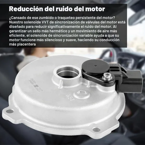 Vista 4 de 24360-2GGD0 - Solenoide VVT de sincronización de válvula variable con sensor compatible con Hyundai Santa Fe/Sonata/Tucson 2017-2021, Kia