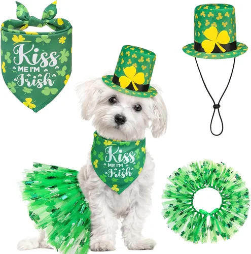 Vista 13 de SCENEREAL Suministros para fiesta de cumpleaños para perros, bandana de cumpleaños para perro, juego de collar de pajarita con números de Niño azul