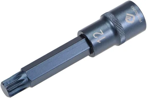 Vista 7 de uxcell 1/2" Drive x M6 (0.236 in) Triple Square Spline Bit Socket, S2 Brocas de acero, enchufes CR-V 4" de longitud (solo para uso manual)
