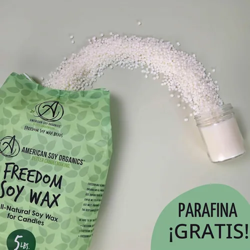 Vista 4 de American Soy Organics Cuentas de cera de soja aptas para microondas para hacer velas – Kit premium de velas de soja – 10 libras de cuentas de soja