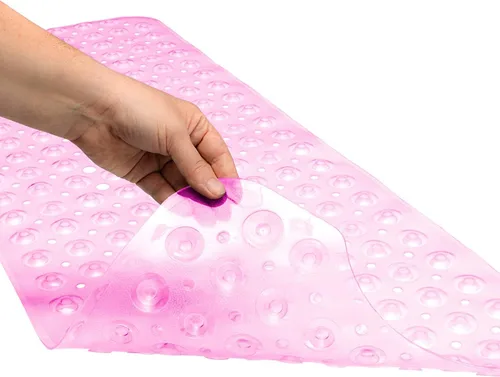 Vista 2 de ENKOSI Tapete de baño Paquete de 2 tapetes grandes antideslizantes para bañera y ducha Tapetes de baño extralargos de 40 x 16 pulgadas