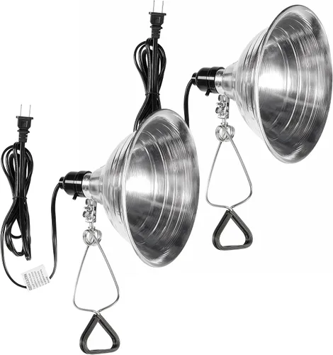 Vista 20 de Simple Deluxe - Lámpara de techo con abrazadera de 5.5 pulgadas con reflector de aluminio de hasta 60 W, casquillo E26 (sin foco incluido), cable