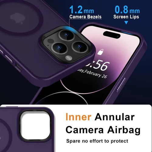 Vista 389 de MOCCA - Funda magnética resistente para iPhone XR de 6.1 pulgadas, compatible con MagSafe, funda con protección contra caídas de grado militar