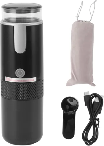 Vista 6 de Cafetera portátil compatible con cápsulas K Cup, café molido, cafetera de mano operada manualmente para acampar y senderismo