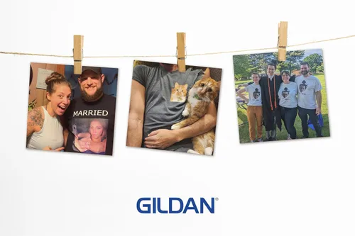 Vista 7 de Gildan Camisetas personalizadas Camiseta unisex de cuello redondo Personaliza tu imagen, texto y foto Hombre, Mujer Adulto